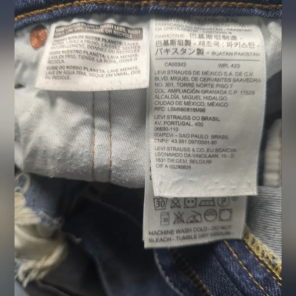 Levis 511 Slim-Fit Deconstructed Jeans SZ. 42x32